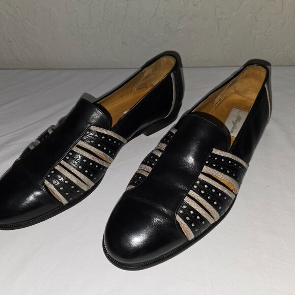 Mezlan FIJI Black Leather Slip On Shoes Men's 11 M Made In Spain - Picture 5 of 9